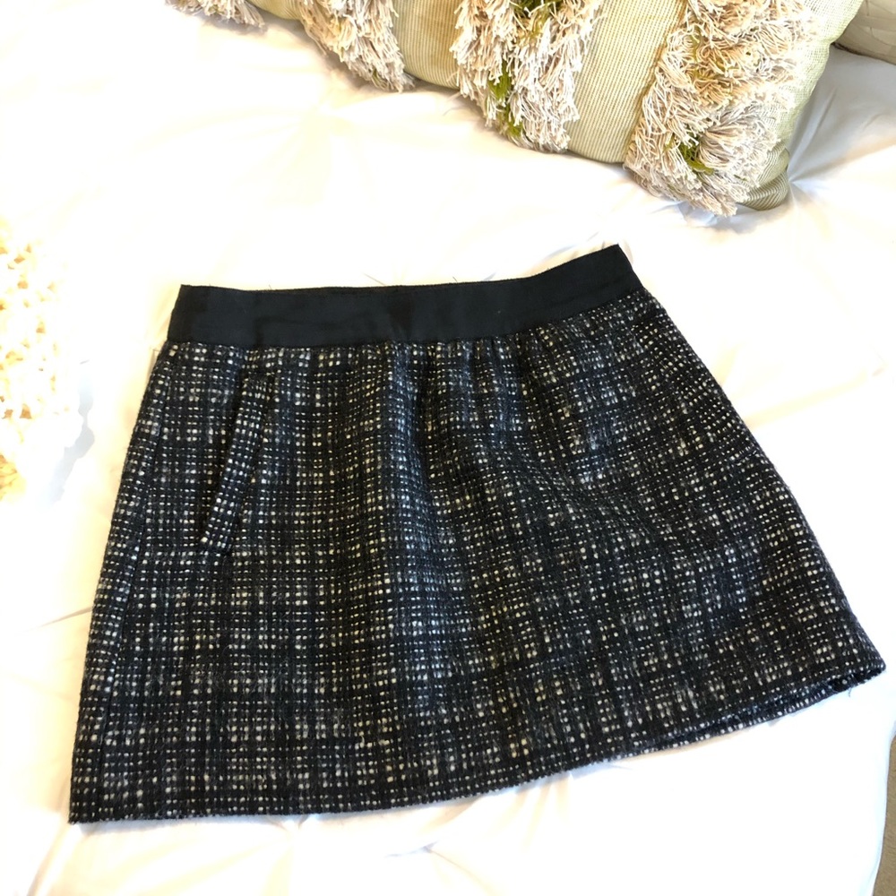 J. Crew Black Skirt Wool 8